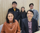 왼쪽 아래부터 시계 방향으로 이혜진 교수, 이상혁 박사 후 연구원, 리징징 석·박사통합과정생, 유동규 박사 과정생, 정성화 교수. 경북대 제공