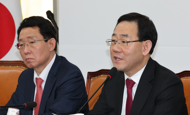 주호영 국미의힘 원내대표가 9일 오전 서울 여의도 국회에서 열린 비상대책위원회의에서 발언하고 있다. 연합뉴스