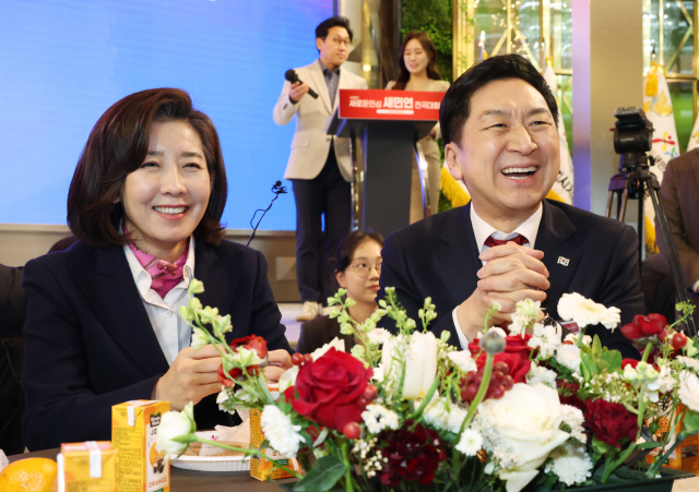 국민의힘 김기현 당대표 후보가 9일 오후 서울 마포구 케이터틀에서 열린 