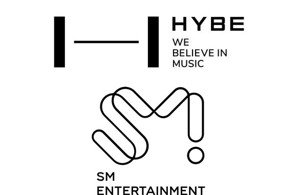 하이브, SM엔터테인먼트 로고. 매일신문DB