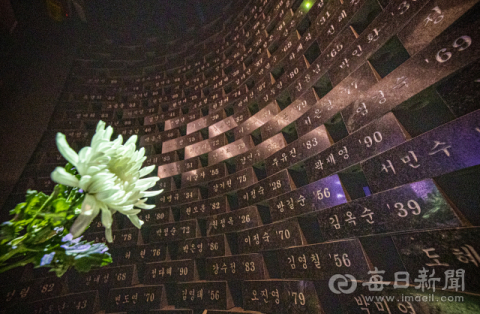 대구 지하철 중앙로역 화재 참사 20주기를 앞둔 13일 대구도시철도 1호선 중앙로역에 마련된 