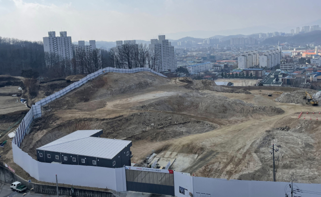 영주 아이파크 아파트 건설 현장. 마경대 기자