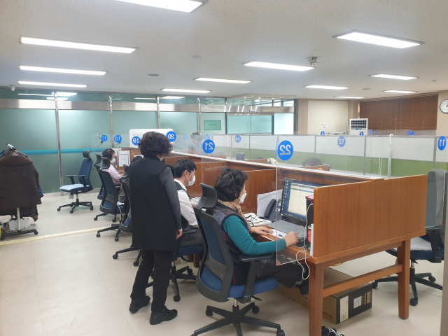 전자신고상담센터의 1:1 원격지원서비스 상담 상황. 대구지방국세청 제공