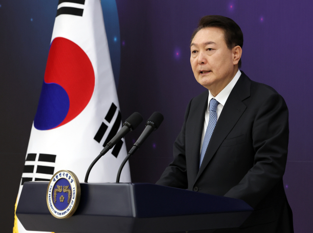 윤석열 대통령이 21일 서울 용산 대통령실 청사에서 열린 