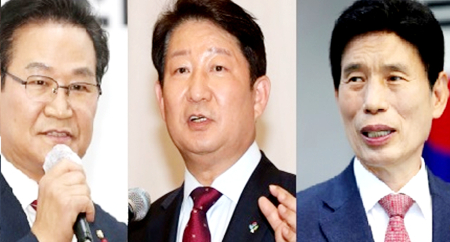 김용판 국민의힘 의원, 권영진 전 대구시장, 이태훈 달서구청장. 연합뉴스, 매일신문DB