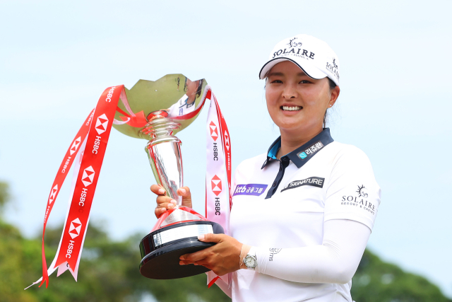 2021년 미국여자프로골프(LPGA)투어 HSBC위민스월드챔피언십 챔피언 고진영. LPGA 제공