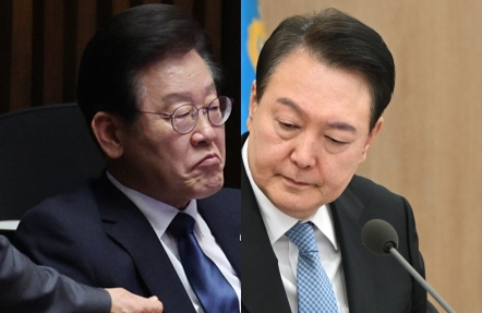 이재명, 윤석열. 연합뉴스
