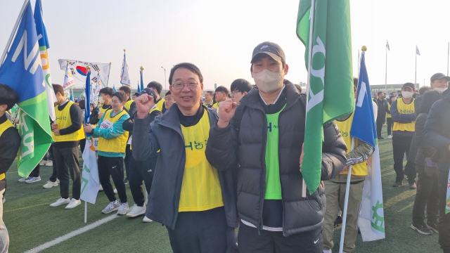 최다 참가단체 농협 선수단. 신현일 기자