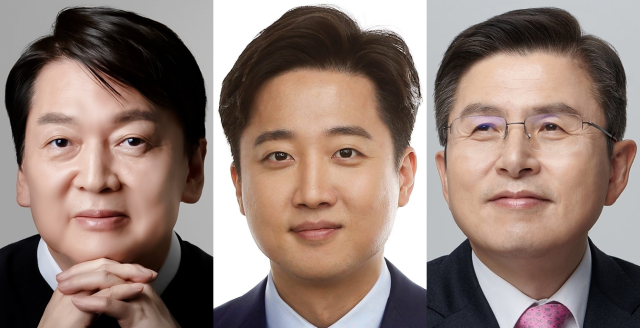 안철수, 이준석, 황교안. 각 페이스북