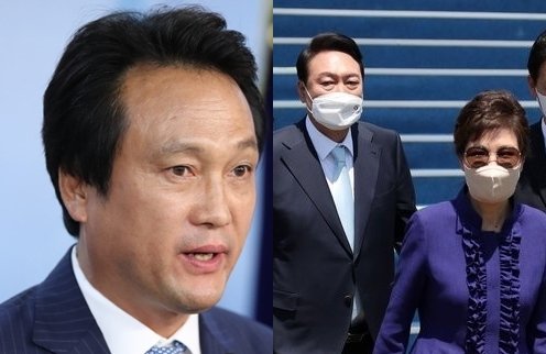 안민석, 윤석열, 박근혜. 연합뉴스