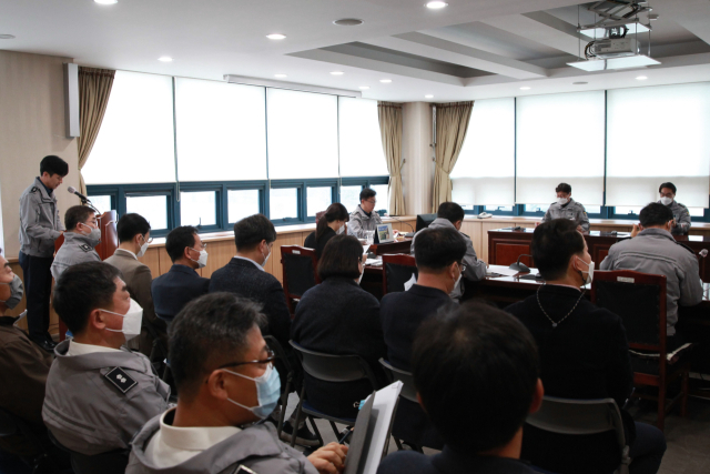 대구 동부경찰서는 8일 치안성과보고회를 열고 2023년 기능별 치안성과 향상 방안을 논의했다. 대구 동부경찰서 제공.