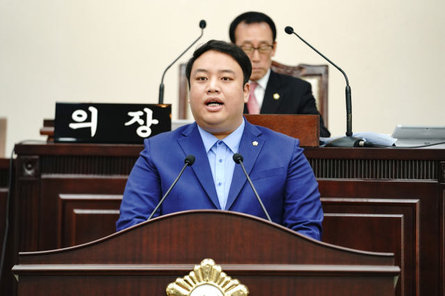 정대현 수성구의원이 14일 오전 임시회에서 