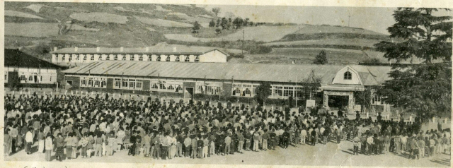 1966년 당시 울진초등학교 조회 모습. 울진초교 제공