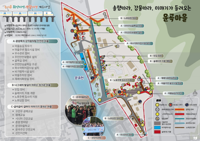 춘양면 의양4리 운곡마을 생활여건 개조사업 조감도. 봉화군 제공