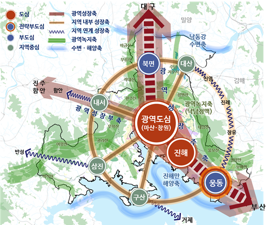 창원시 2040 도시계획. 제공 창원시