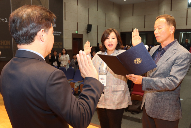 구미대 강당에서 김호섭 구미시 부시장, 이승환 구미대 총장 등 관계자들이 참석한 가운데