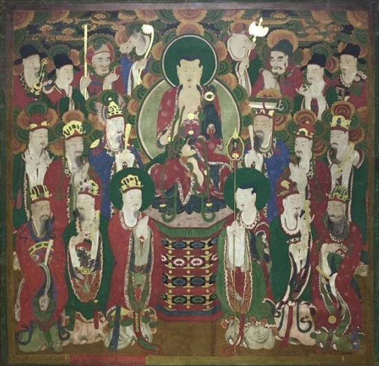 국가지정문화재 승격이 추진되고 있는 안동 대원사 소장 탱화 중 지장탱화. 안동시 제공