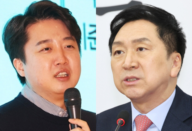 이준석 국민의힘 전 대표, 김기현 국민의힘 대표. 연합뉴스
