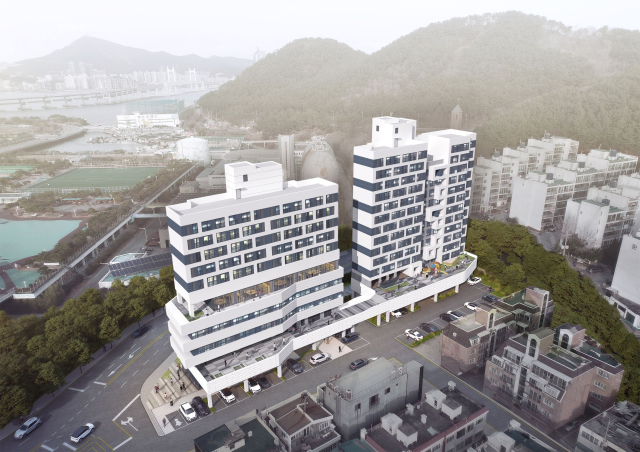 환경공단부지 행복주택 복합개발사업 조감도. 제공 부산도시공사