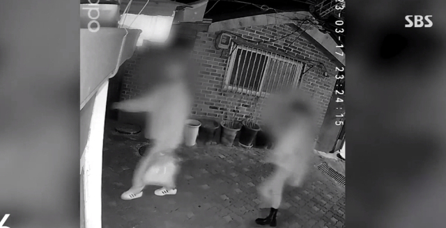 집주인 A씨가 공개한 CCTV 화면. SBS보도화면 캡처