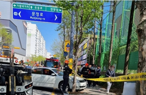 대전 교통사고 현장. 연합뉴스