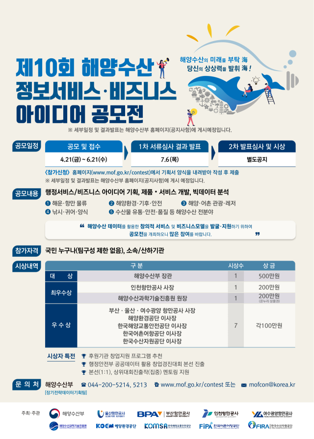 해양수산 아이디어 공모전 포스터. 제공 부산항만공사