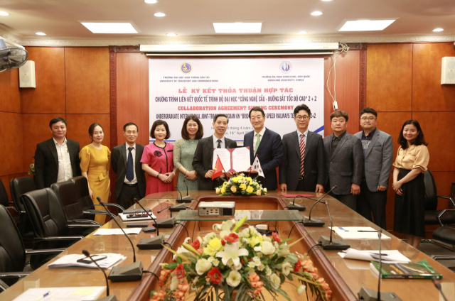 동양대학교와 베트남 교통대학교와 철도분야 공동 교육프로그램 개발 MOU를 체결했다. 동양대 제공