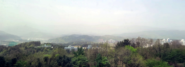 황사 유입으로 강원 영동지역에 황사위기경보 단계가 