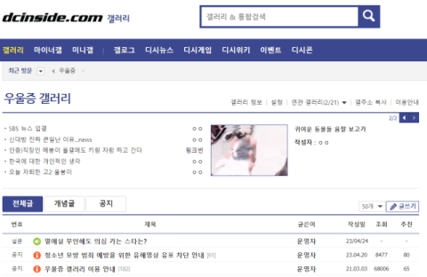 또 우울증 갤러리…20대 남성에게 성폭행당한 10대, 경찰 수사