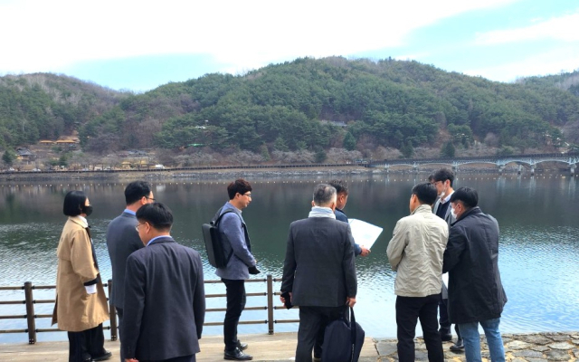 안동시가 관광거점도시 육성사업으로 안동호 보조호수에