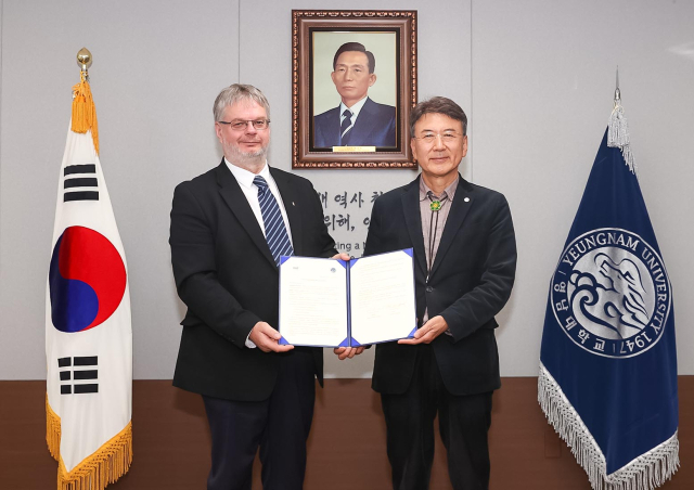 영남대가 헝가리 국가기록원과 국제 학술교류를 위한 협약을 체결했다. 영남대 제공