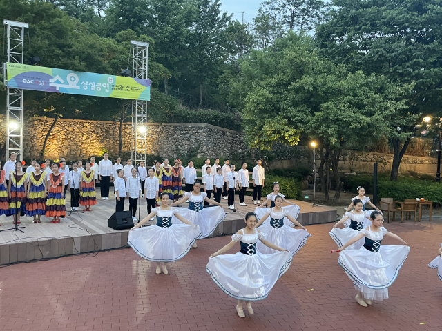 소년소녀합창단의 수요상설공연 모습. 대구문화예술진흥원 제공.