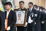 개그맨 고(故) 서세원씨의 발인이 2일 오전 서울 송파구 서울아산병원 장례식장에서 엄수되고 있다. 연합뉴스