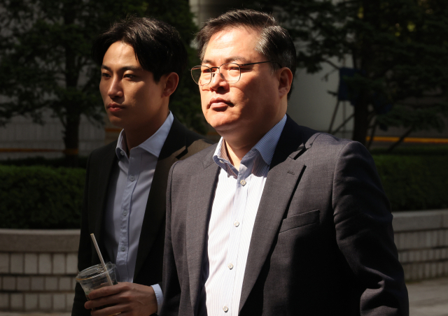 유동규 전 성남도시개발공사 기획본부장이 15일 오전 서초구 서울중앙지법에서 열린 