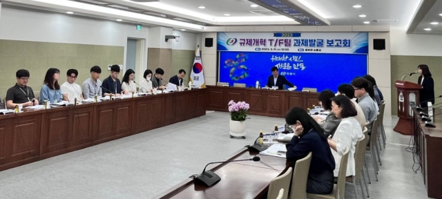 안동시는 지난달 31일 규제개혁 과제 발굴 보고회를 가졌다. 안동시 제공