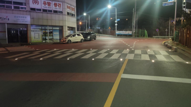 소계종점 입구 인근 횡단보도. 제공 창원시