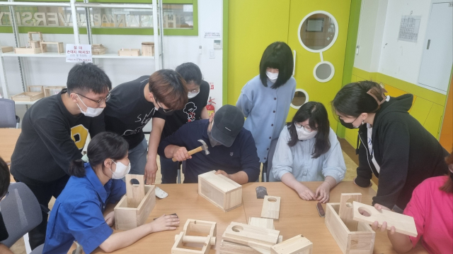 호산대 특수직업재활과 학생들이 수업을 받고 있는 모습. 호산대 제공