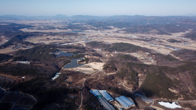 대구경북 통합신공항 부지인 군위군 소보면 내의리와 의성군 비안면 도암리 일대 모습. 매일신문DB