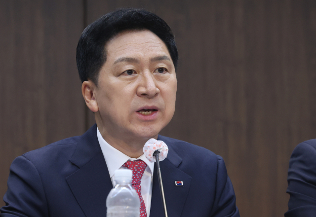 국민의힘 김기현 대표가 21일 서울 명동 은행회관에서 열린 