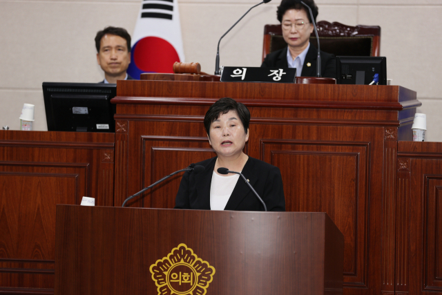 신순화 상주시의원이 지난 26일 상주시의회 제 220회 정례회 본회의 5분 자유발언을 통해 