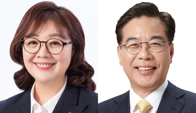 양금희 대구시당위원장(왼쪽), 송언석 경북도당위원장