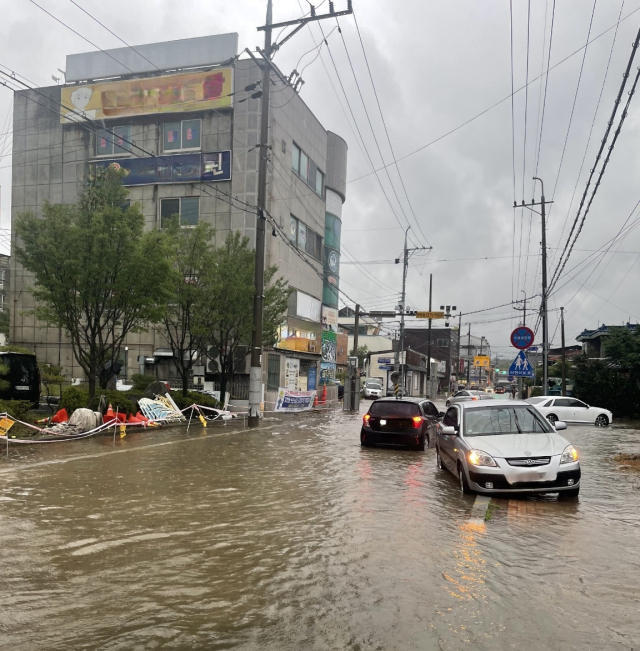경북 영주 침수 상황. 경북소방본부
