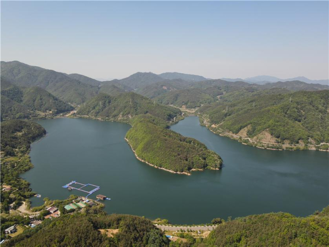 성주군 금수면 성주호 전경. 성주군 제공