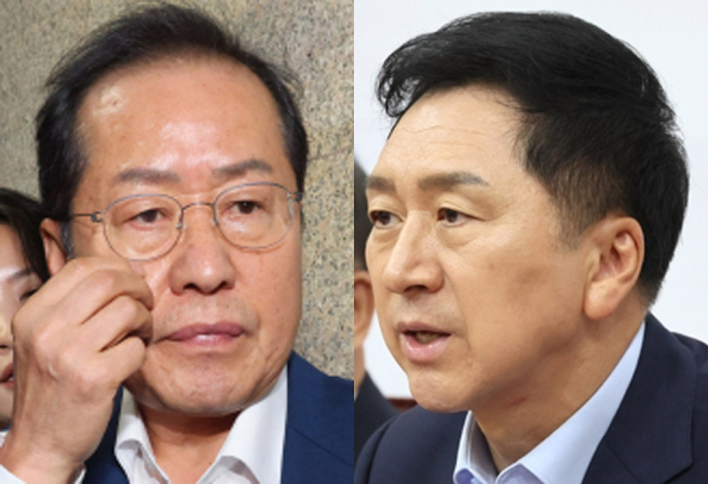 홍준표 대구시장, 김기현 국민의힘 대표. 연합뉴스