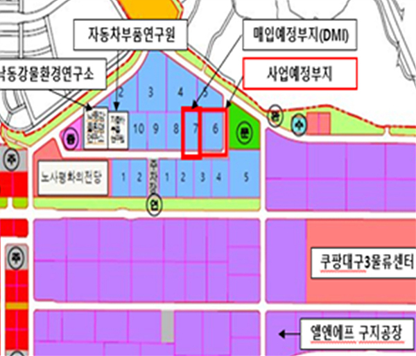 내년 대구 달성군 구지면 국가산단 1단계 안에 들어설 