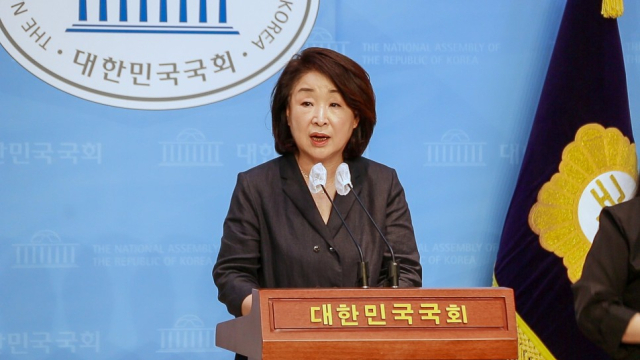 기자회견 중인 심상정 정의당 의원. 심상정 의원 제공