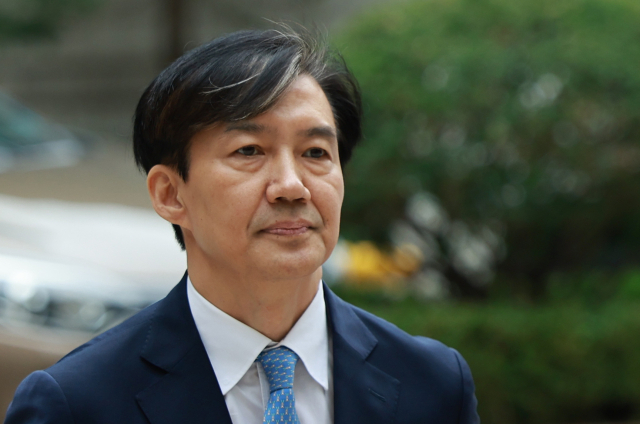 조국 전 장관 딸 조민이 11일 오후 부산 해운대구 쿠무다 콘서트홀에서 열린 