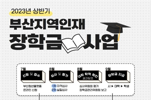 지역인재 장학금 사업 홍보포스터.