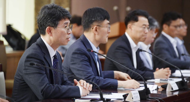 김완섭 기획재정부 차관이 25일 오전 서울 종로구 정부서울청사에서 열린 