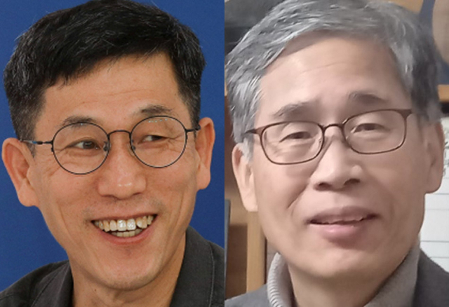 진중권(왼쪽), 신평. 연합뉴스